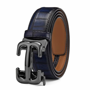 Contacts Genuine Leather Belt for Men with Autolock Buckle - Micro Adjustable Belt Fit Everywhere | Formal & Casual | Elegant Gift Box