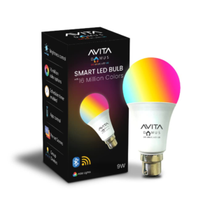 9W b22 Smart Led Bulb, 16 Million Color Options (RGB) + Music Sync, Operated Through Amazon Alexa & Google Assistant