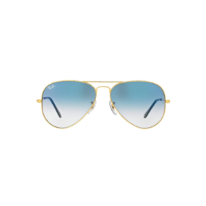 Ray-Ban Men Gradient Blue Lens Pilot Sunglasses