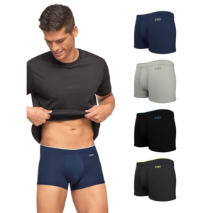 XYXX Men's Underwear Uno IntelliSoft Antimicrobial Micro Modal Trunk, Pack of 5