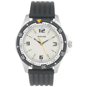 Sonata White Dial Analog watch For Men-NR7930PP01