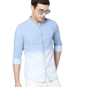 Dennis Lingo Men's Solid Slim Fit Casual Shirt